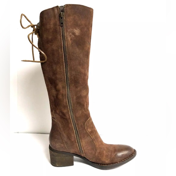 Born Women’s Felicia Rust Brown Riding Boots, Size 6M - Picture 1 of 5